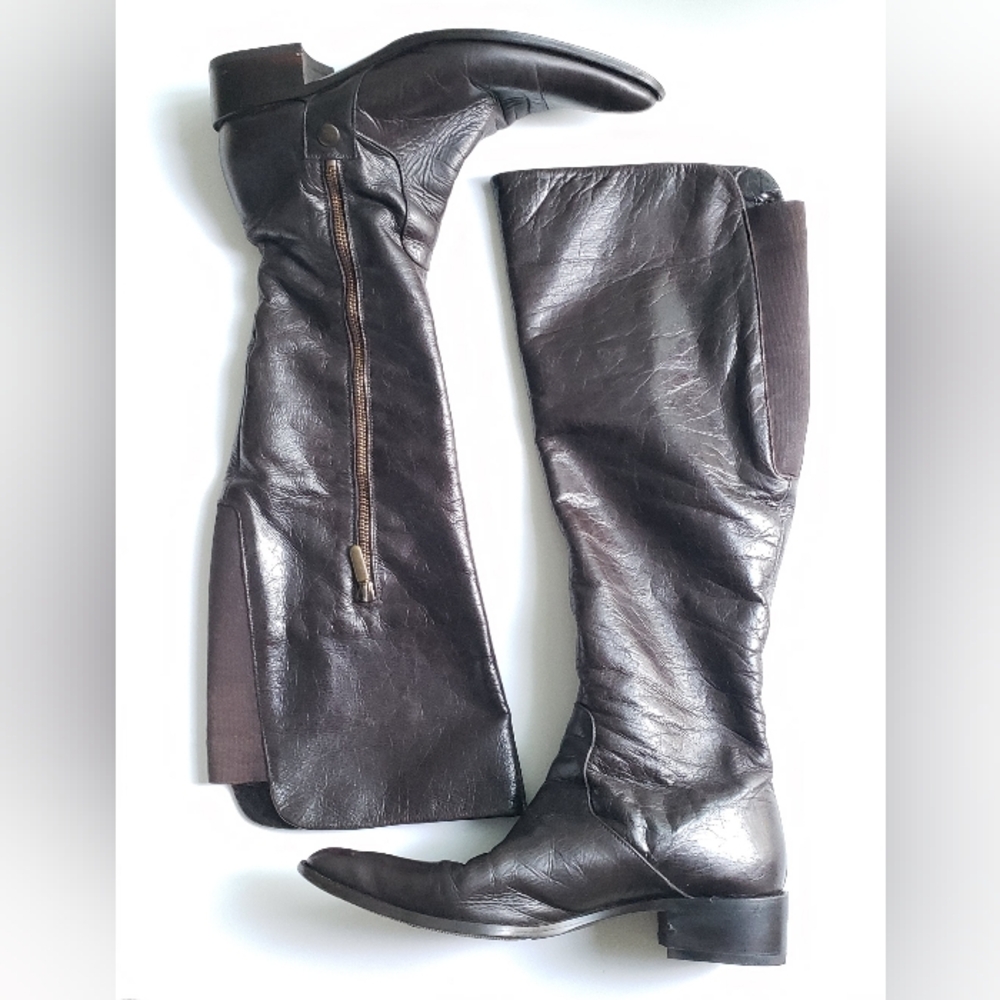 Browns | Leather Knee High Boots